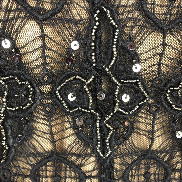 New Aidan Mattox Black 3/4 Sleeve Cocktail Dress 4 - Picture 5 of 15